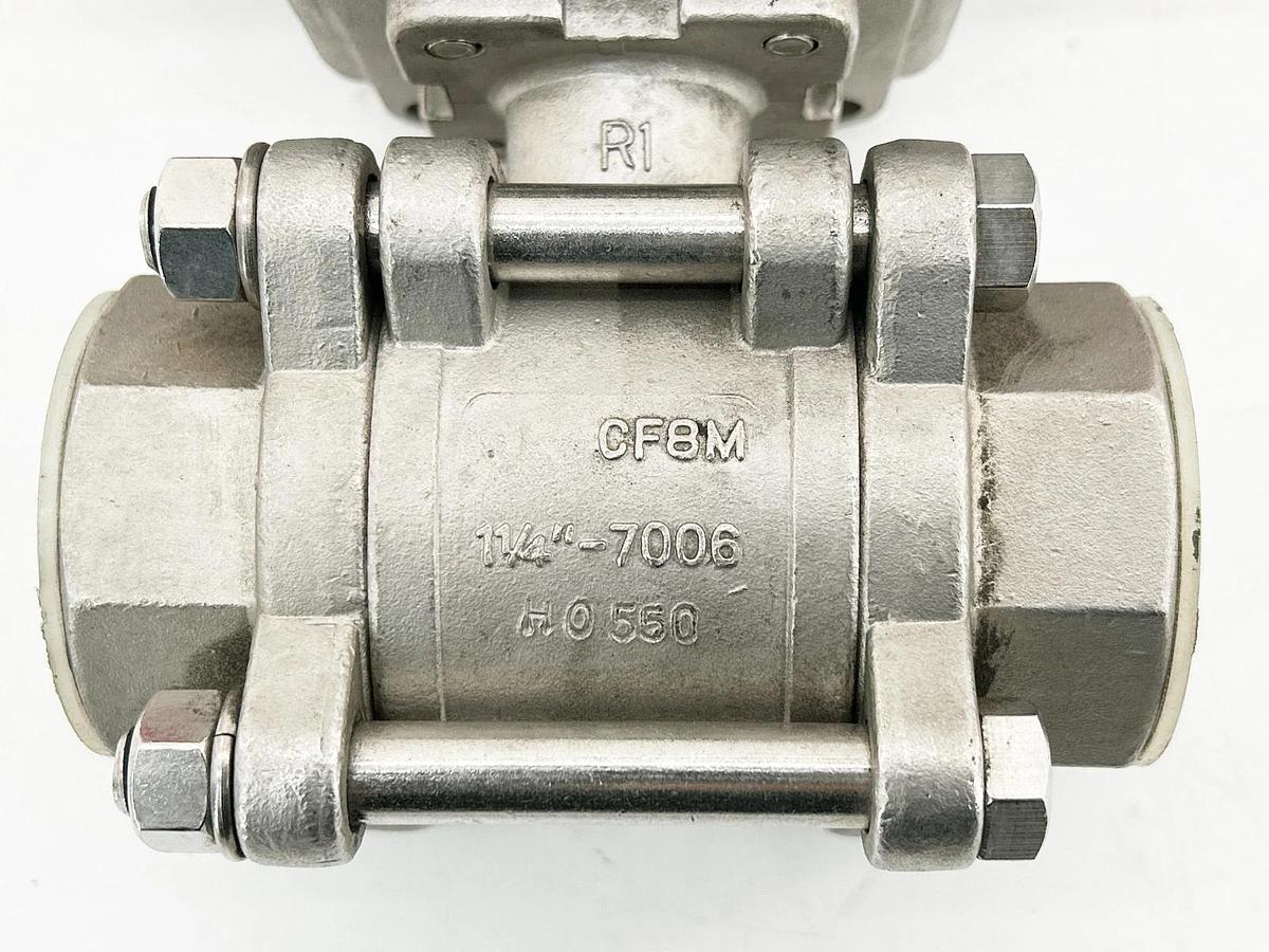 New Flowtek 93-0835-113A0-532 Pneumatic Actuator 140PSI W/ Ball Valve 1-1/4"