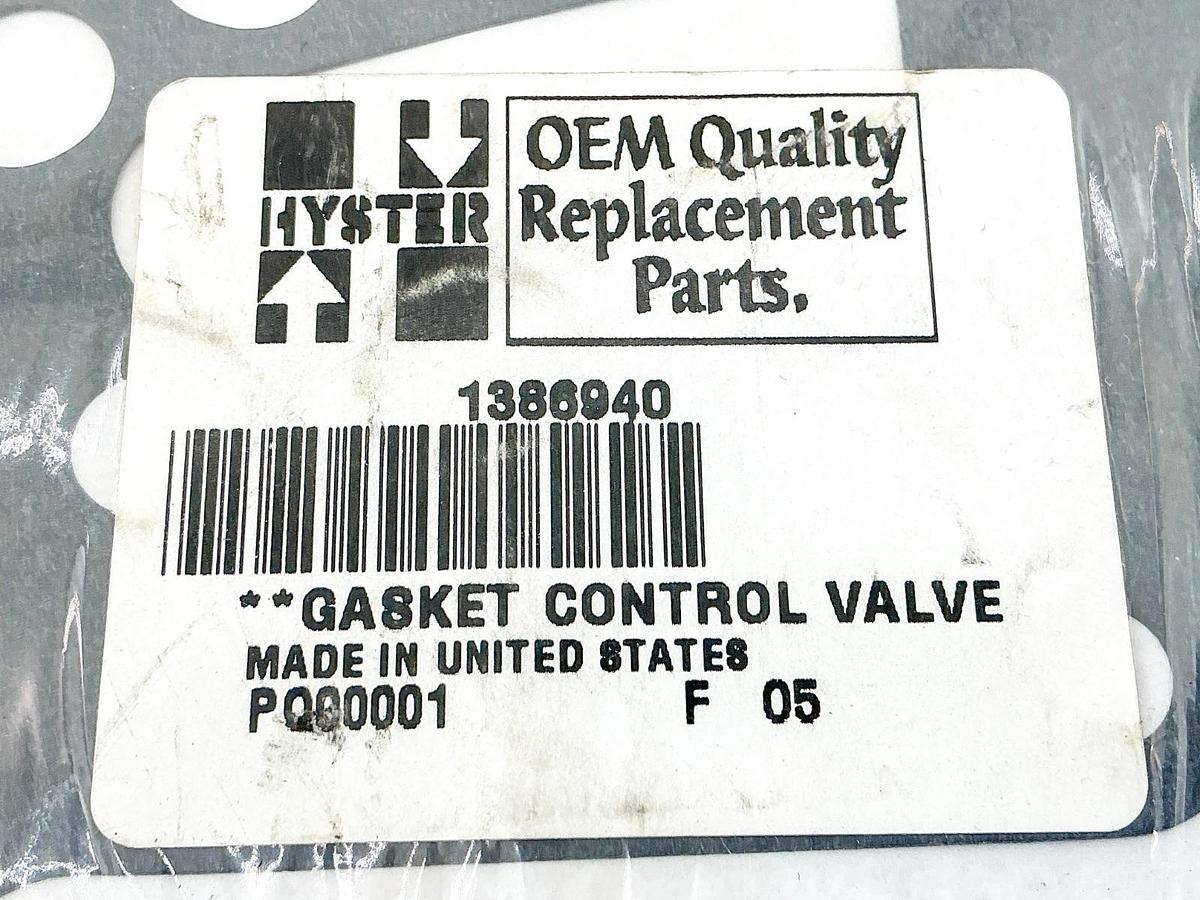 New Hyster 1386940 Control Valve Gasket