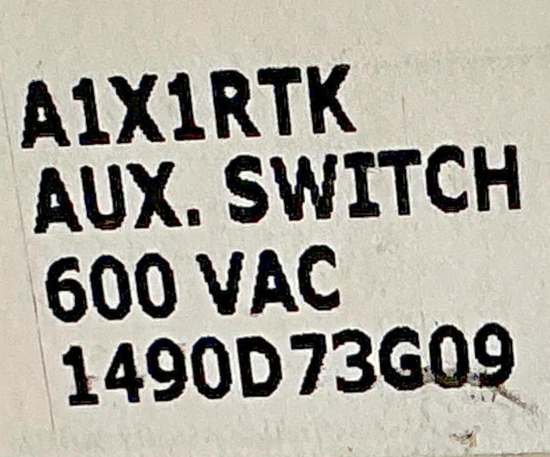New Eaton Cutler-Hammer A1X1RTK Auxiliary Switch 600VAC 125/250VDC 50/60HZ