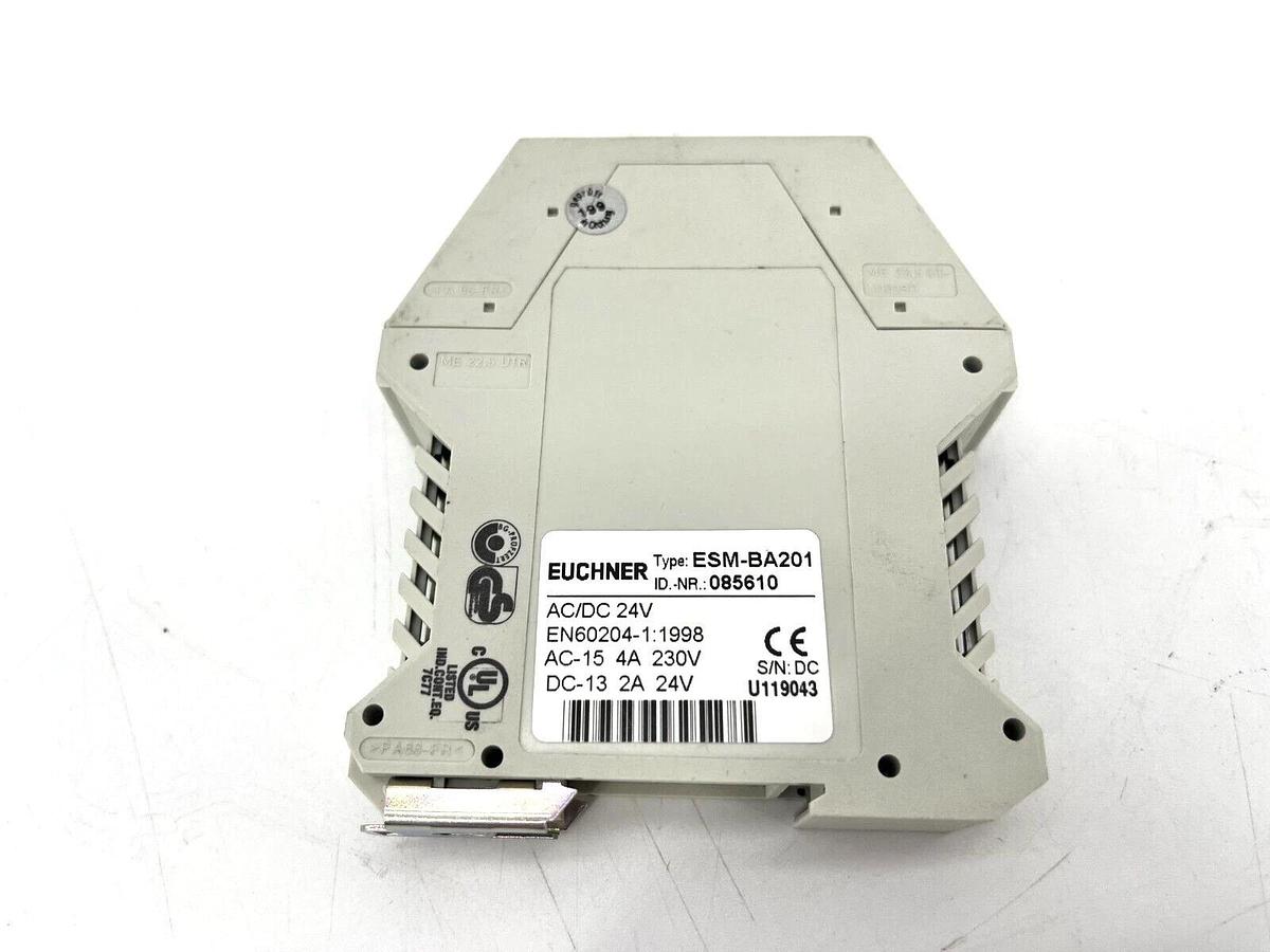 New Euchner ESM-BA201 Safety Relay 085610 24V 2 Contacts