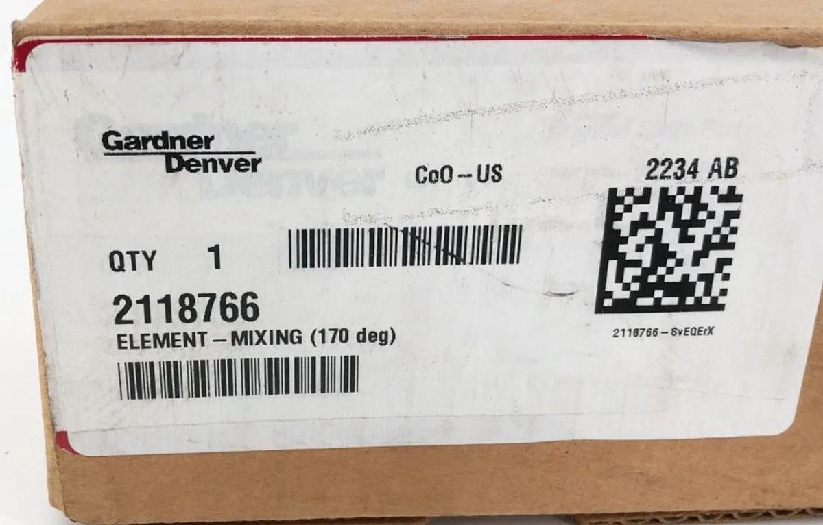 New Gardner Denver 2118766 Thermal Element Mixer (170 Deg)