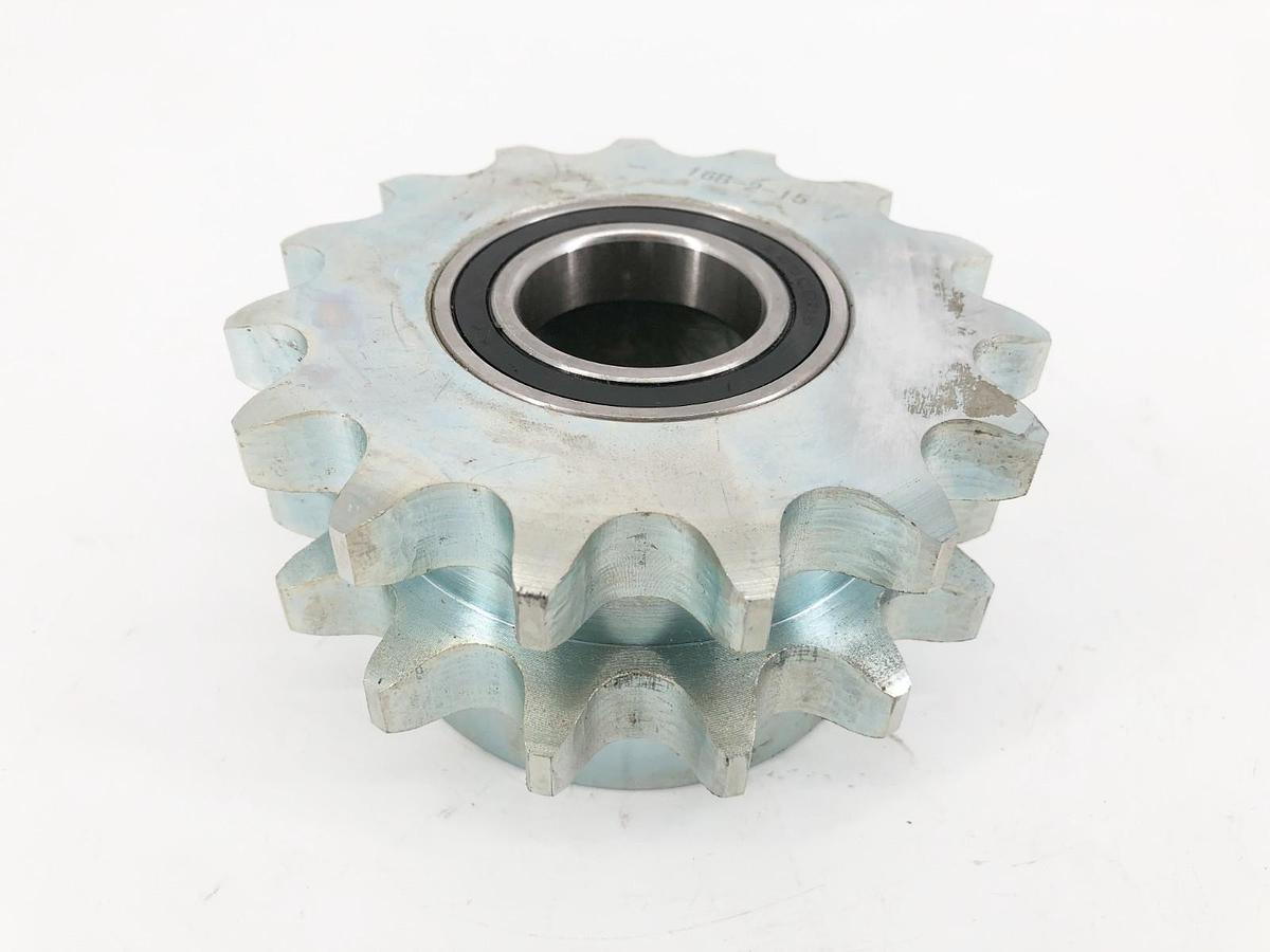 New 16B-2-15 Double Chain Idler Sprocket 15 Teeth 40mm Bore - No Box