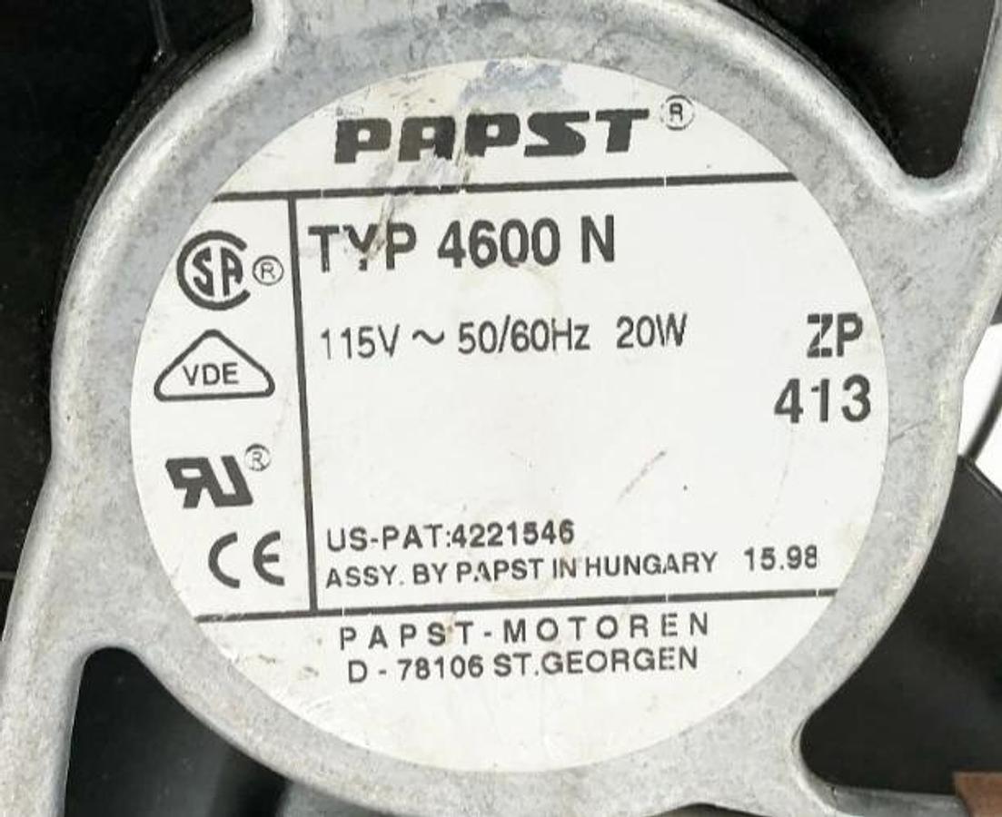 Used Papst TYP 4600N Cooling Fan 115V 20W