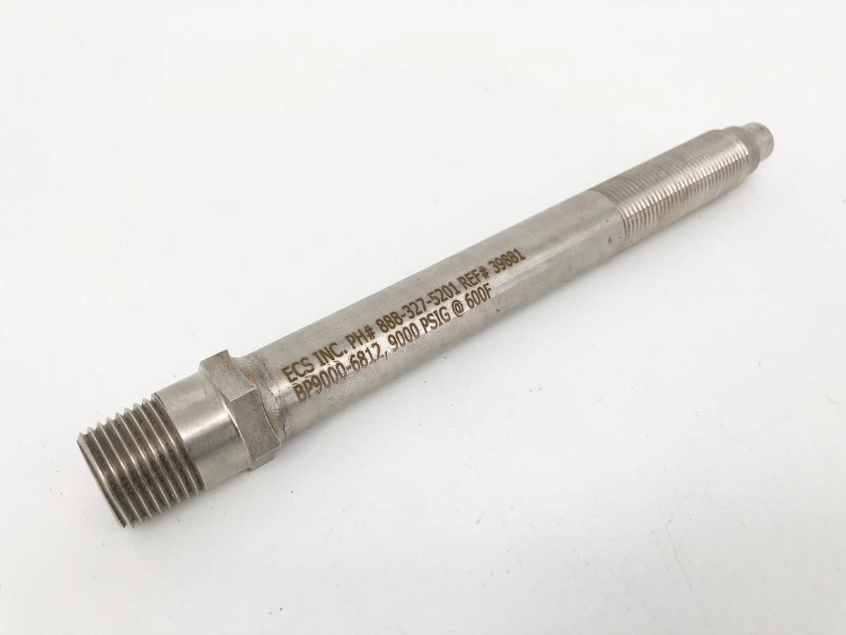 New ECS BP9000-6812 Rupture Disk 9000psi 3/4”-16 UNF 8" Body 39881 - No Box