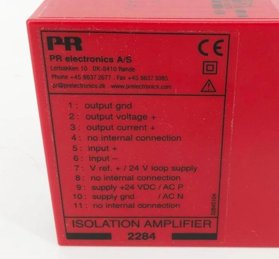 New PR Electronics 2284E8 D1 Isolation Amplifier 24VDC 2.4W 2284 D1