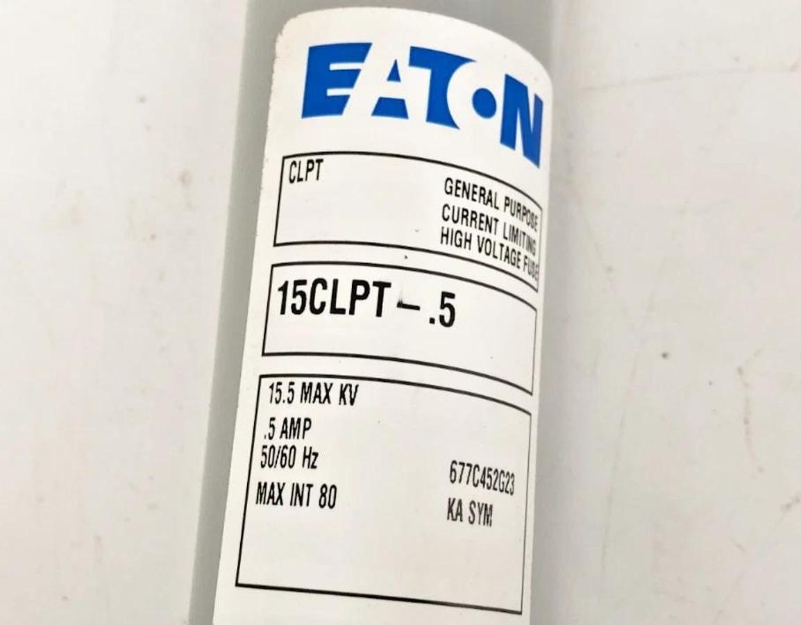 New Eaton 15CLPT-.5 Current Limiting Fuse 15.5 kV 0.5A 677C452G23