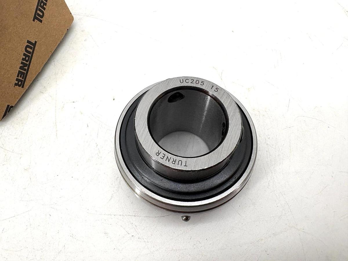 New Turner UC205-15 Ball Bearing Insert 15/16" Bore Set Screw Locking