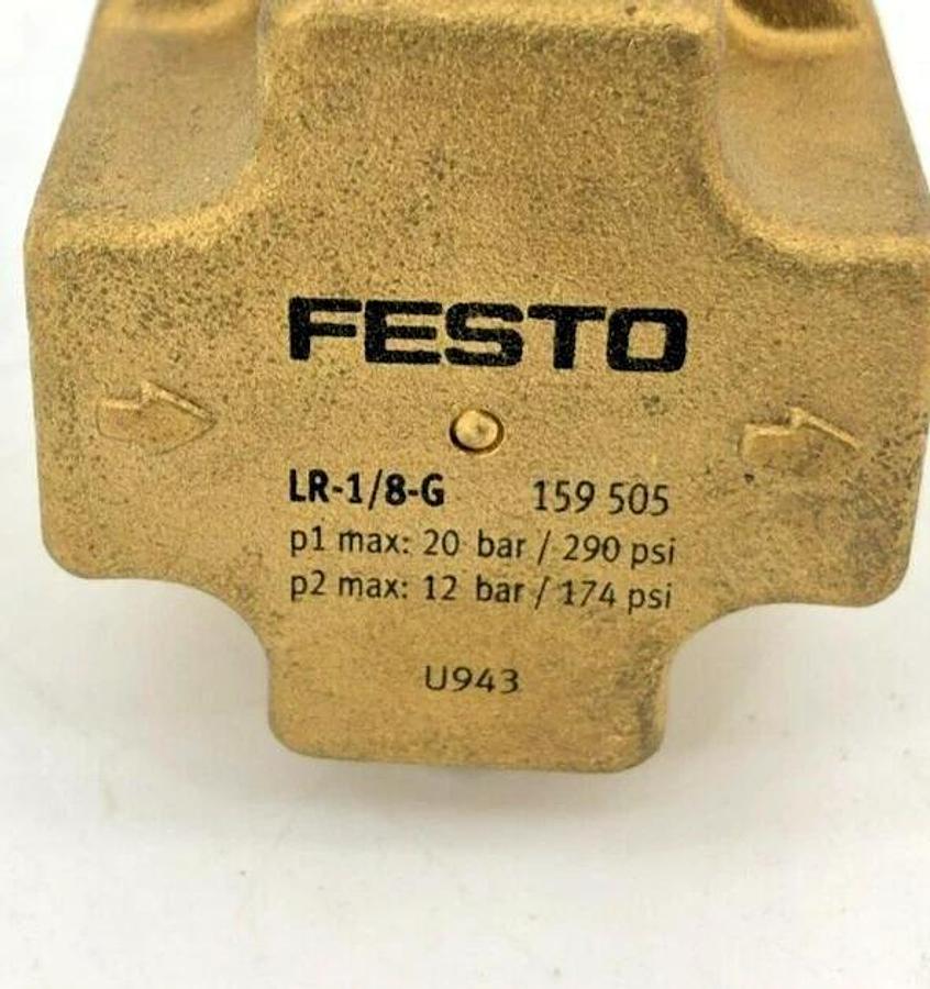 New Festo LR-1/8-G Pressure Regulator 159505 - No Box