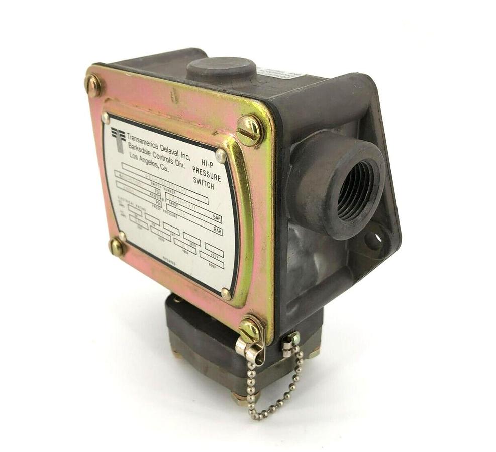 New Barksdale P1H-J1600SS-T High Pressure Switch 400-1500psi Range, 2000psi Max