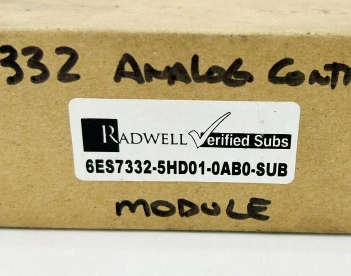 New Radwell Substitute 6ES7332-5HD01-0AB0-SUB Analog Output Module, SM 332