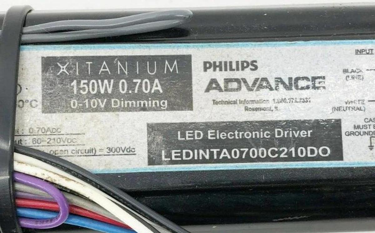 New Philips Advance Xitanium LEDINTA0700C210DO LED Driver 150W 0.70A