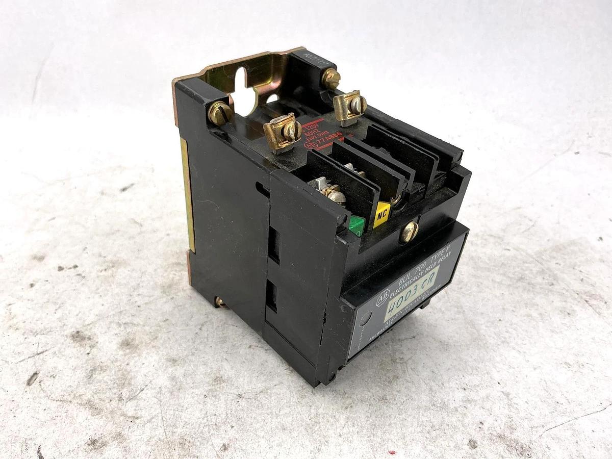 Used Allen Bradley 700-R200A1 Ser B Electrically Held Relay 110/120V 50/60HZ