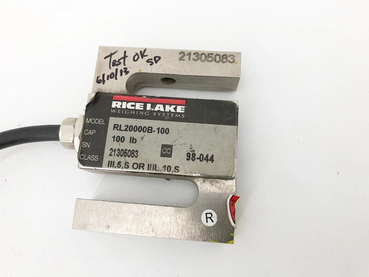 Used Rice Lake RL20000B-100 Load Cell 100lb