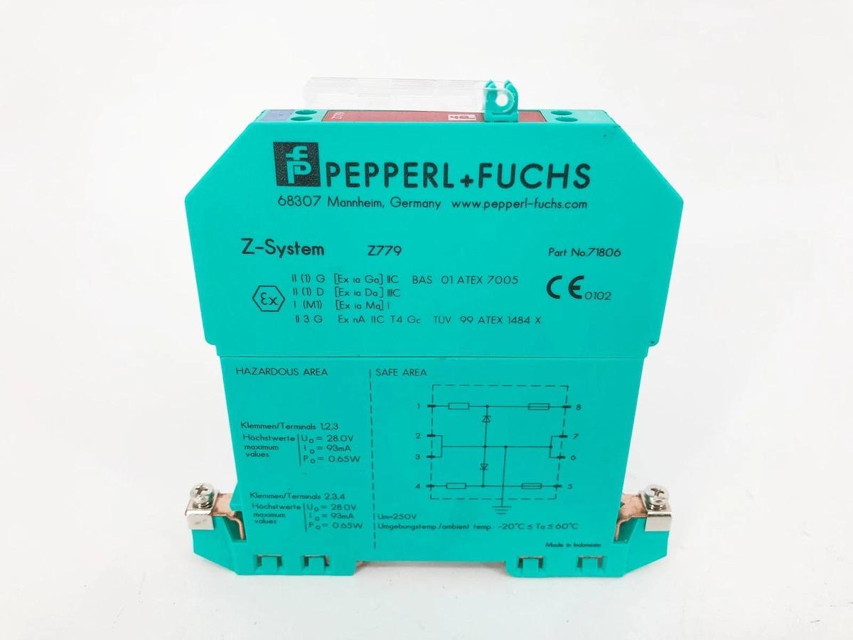 New Pepperl + Fuchs Z779 Two Channel Zener Barrier 71806 - No Box