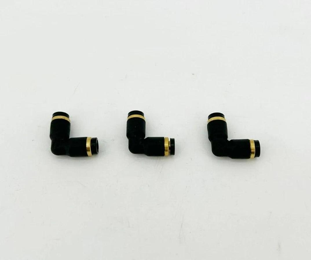 Lot of 3 New 87643 Union Elbows, 3/16" Tube OD, Glass Reinforced Nylon