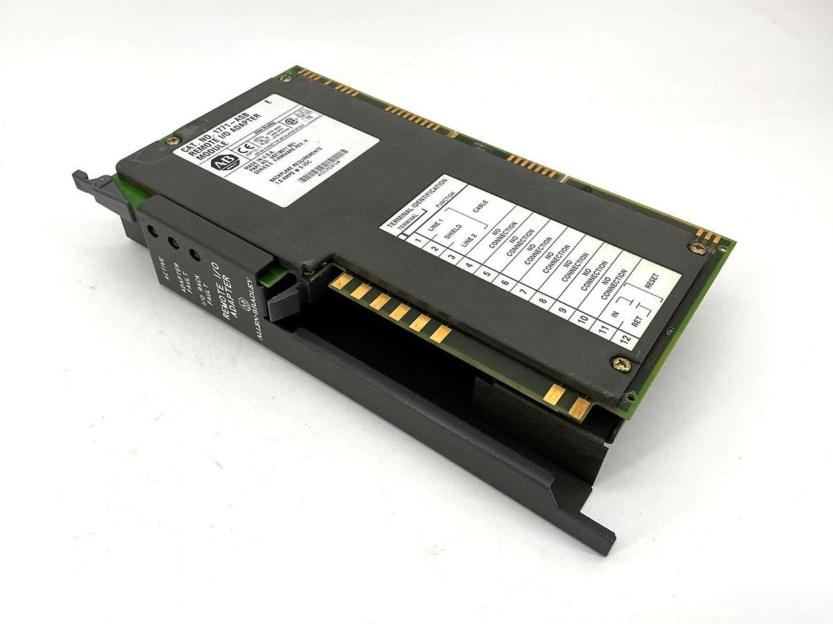 Used Allen Bradley 1771-ASB Ser E Remote I/O Adapter Module 1A @ 5VDC 1771ASB