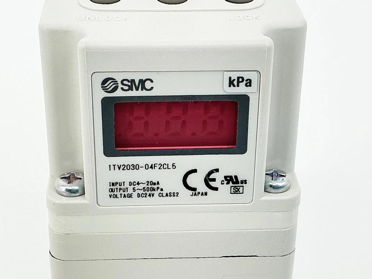 New SMC ITV2030-04N2CL5 Electro-Pneumatic Regulator 24V