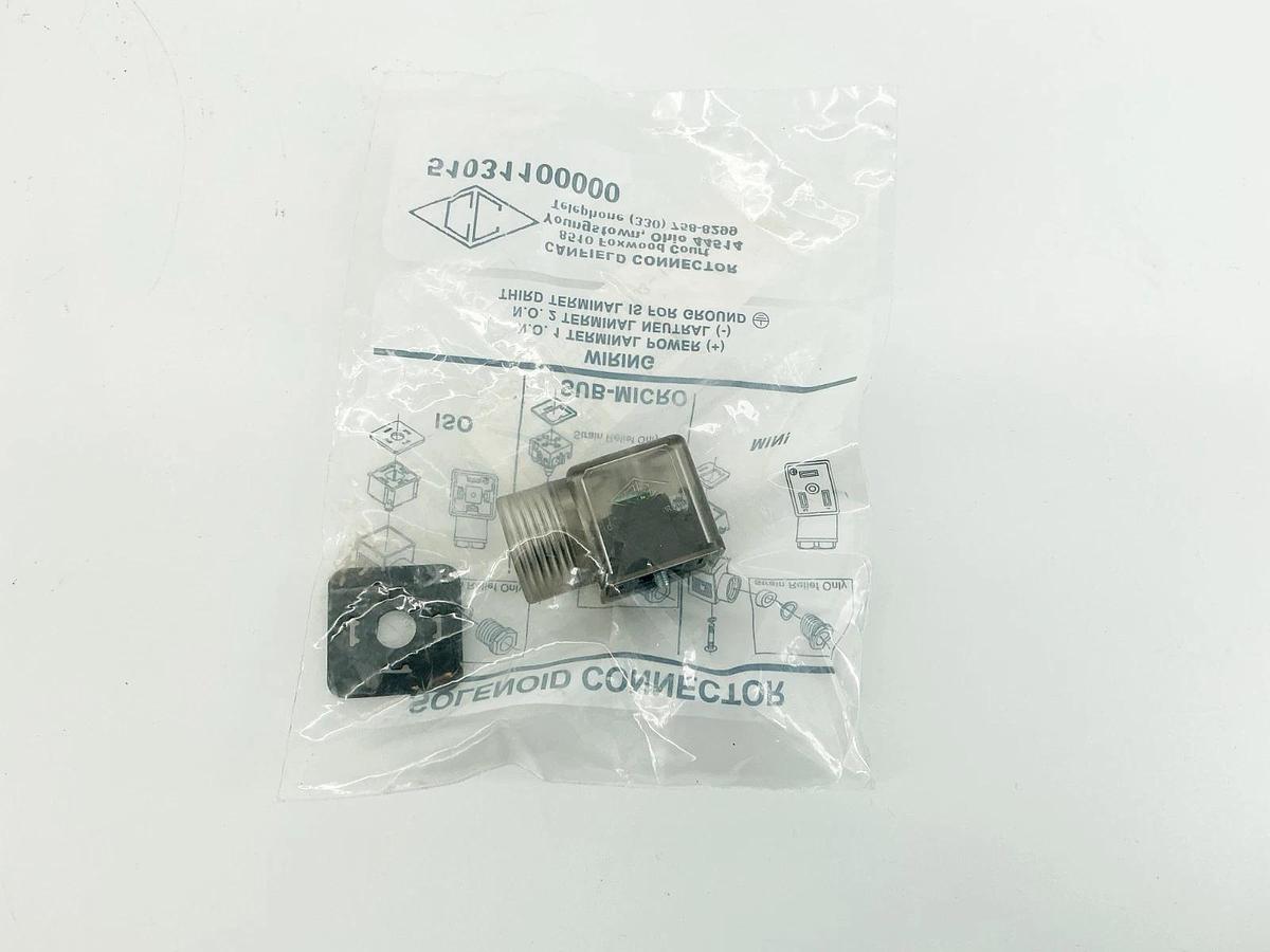 New Lot of 2 Canfield 51031100000 Solenoid Connector 6-48V 50/60Hz