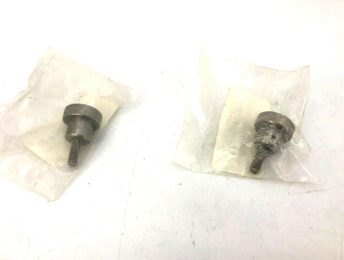 Lot of 2 New WSS-011 Stainless Steel Knurled Control Knobs 3/4" Dia. 10-24 x 1/2
