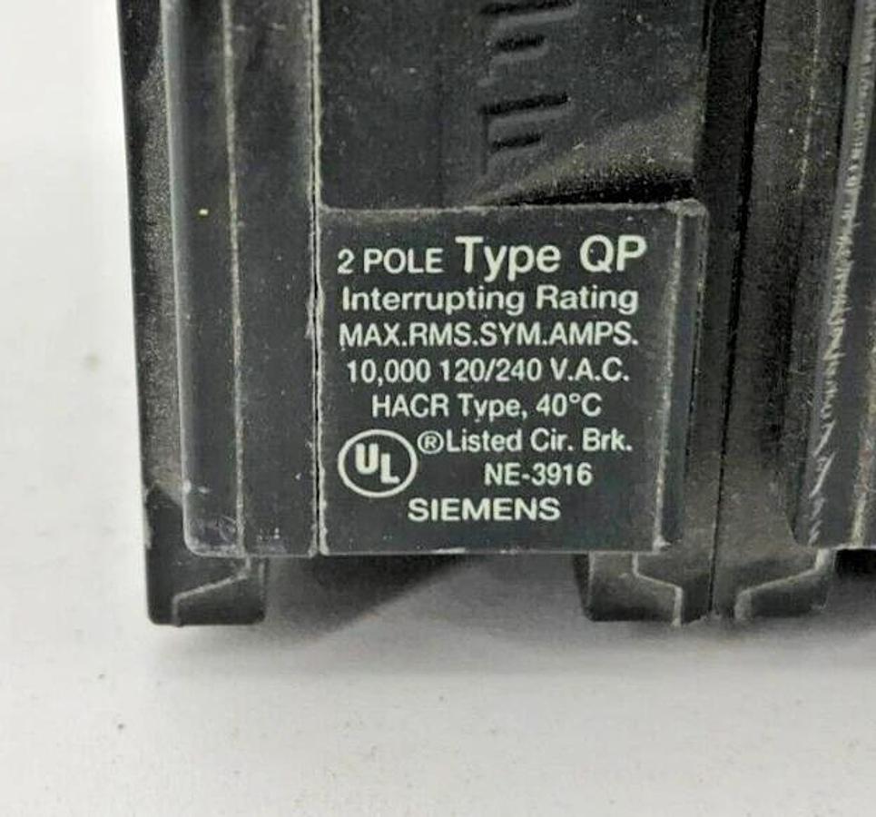 Lot of 2 New Siemens Q260 Circuit Breakers 60A 2P 120/240V