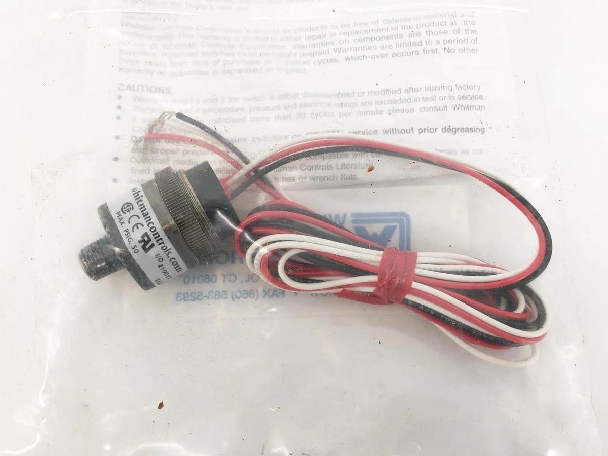 New Whitman Controls P119G-5H-F12L50 Pressure Switch 1/8" 50psi 125VAC