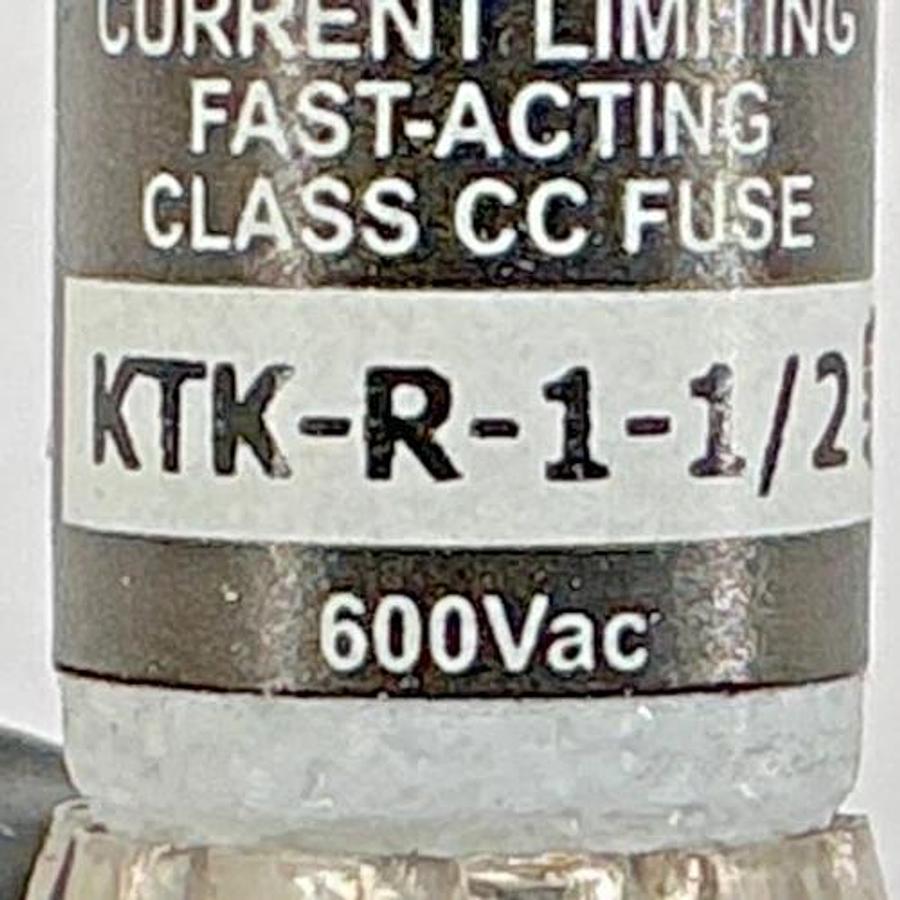 New Bussmann KTK-R-1-1/2 Limitron Class CC Fuse 1-1/2A 600V Box of 10