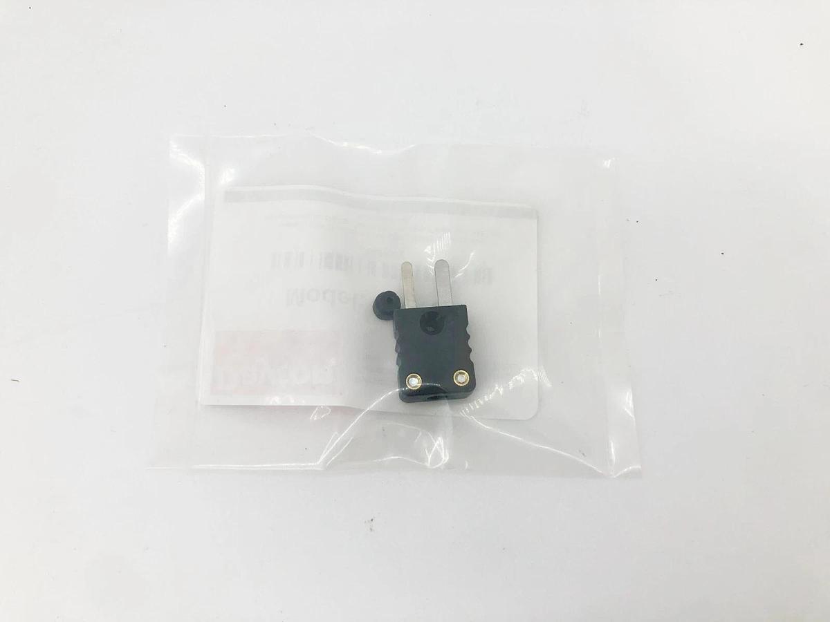 Lot of 10 New Dayton 36GK82 Mini Thermocouple Plugs Type J Black Flat Pin
