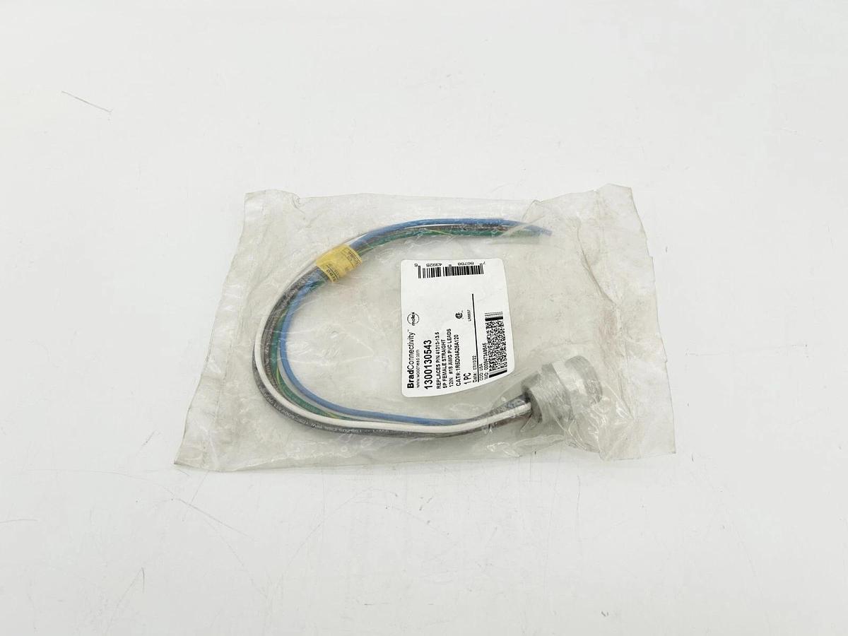 New Brad Connectivity 1R5D04A25A120 12" 18AWG PVC Leads 5P Female 1300130543