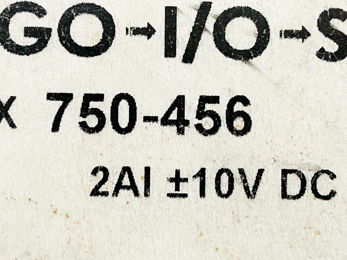 New Wago 750-456 Analog Input Module 10VDC 80MA 2 Channel