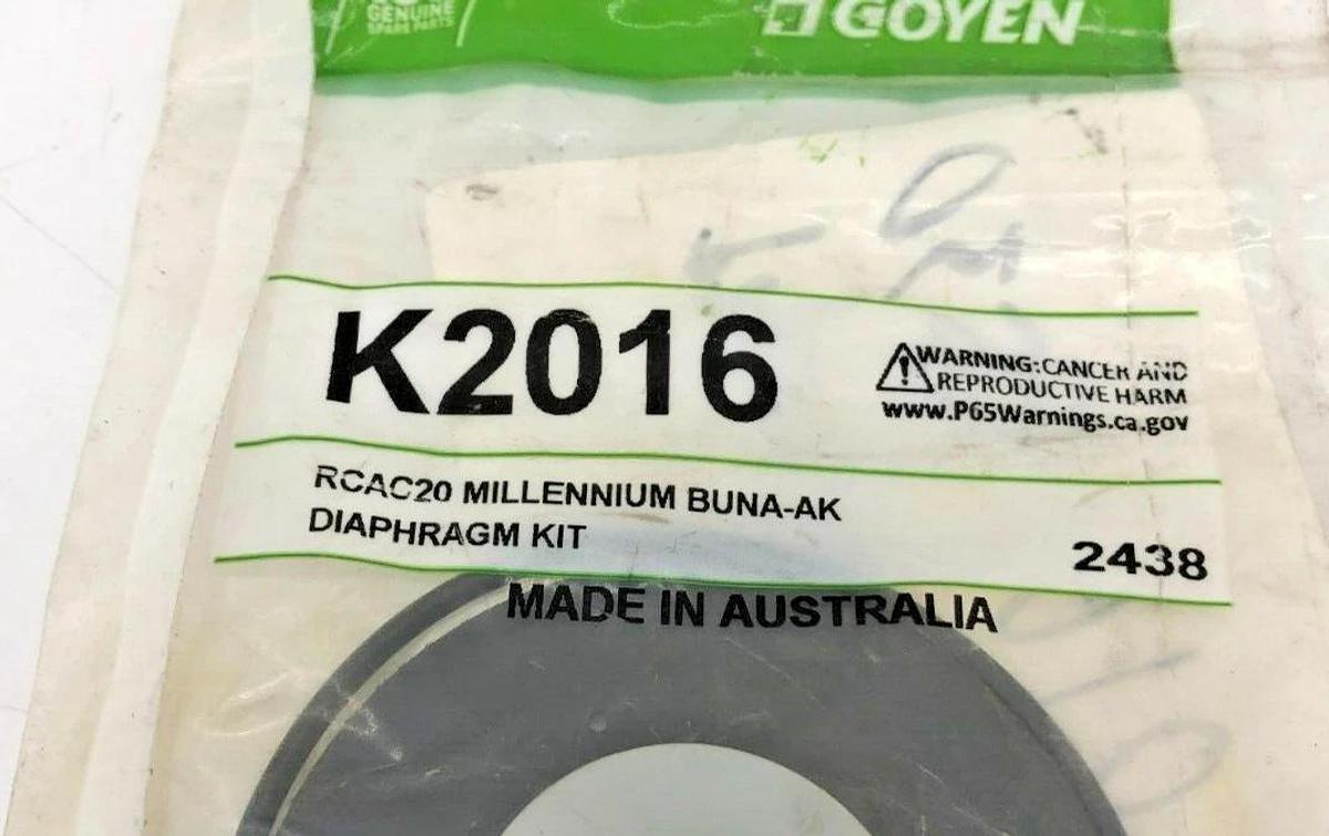 New Goyen Pentair K2016 Diaphragm Kit