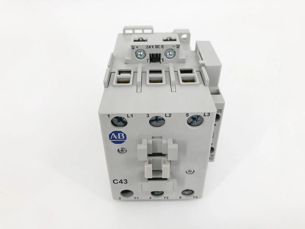 New Allen Bradley 100-C43EJ01 Ser. B Contactor 24VDC 3NO Main Poles 1NC Aux