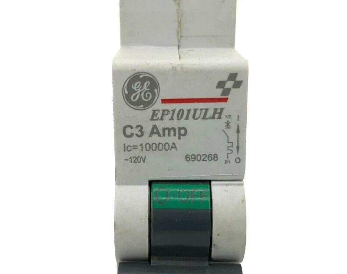 Used Lot of 2 GE General Electric EP101ULHC03 Mini Circuit Breaker 690268