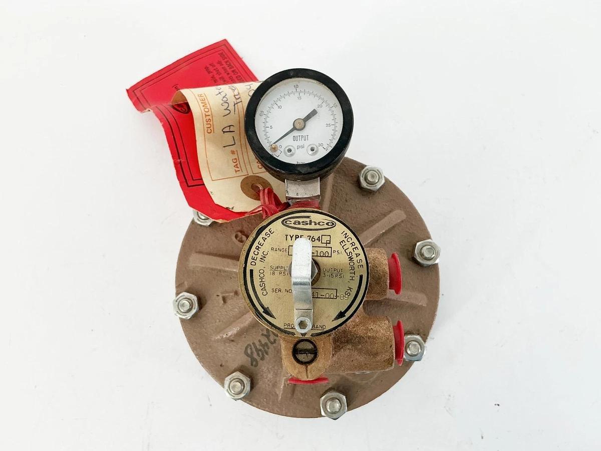 New Cashco 764P Pneumatic Control Valve 20-100PSI Range
