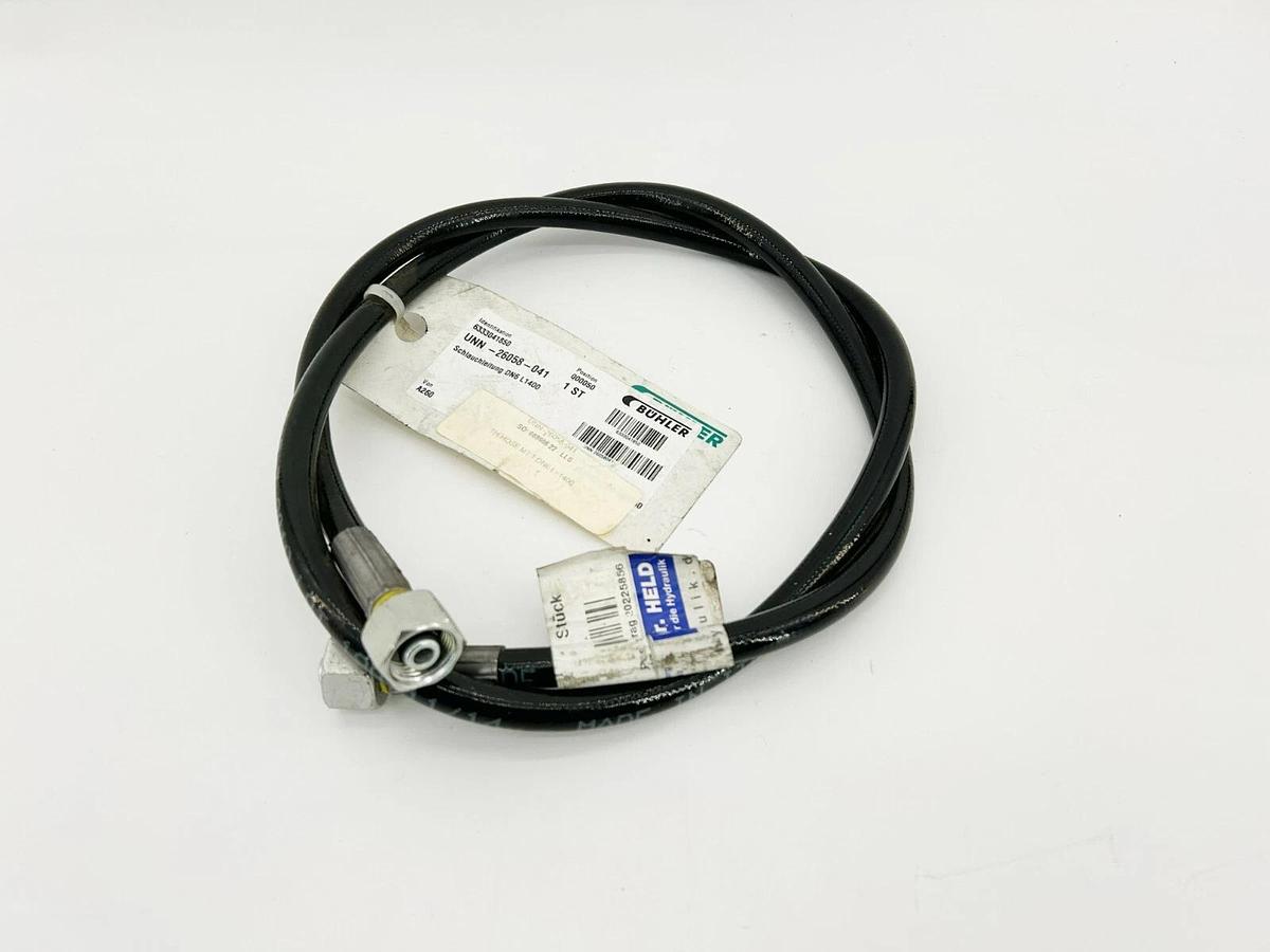 New Buhler UNN-26058-041 Hydraulic Hose, MT 1 DN 6 x 1400