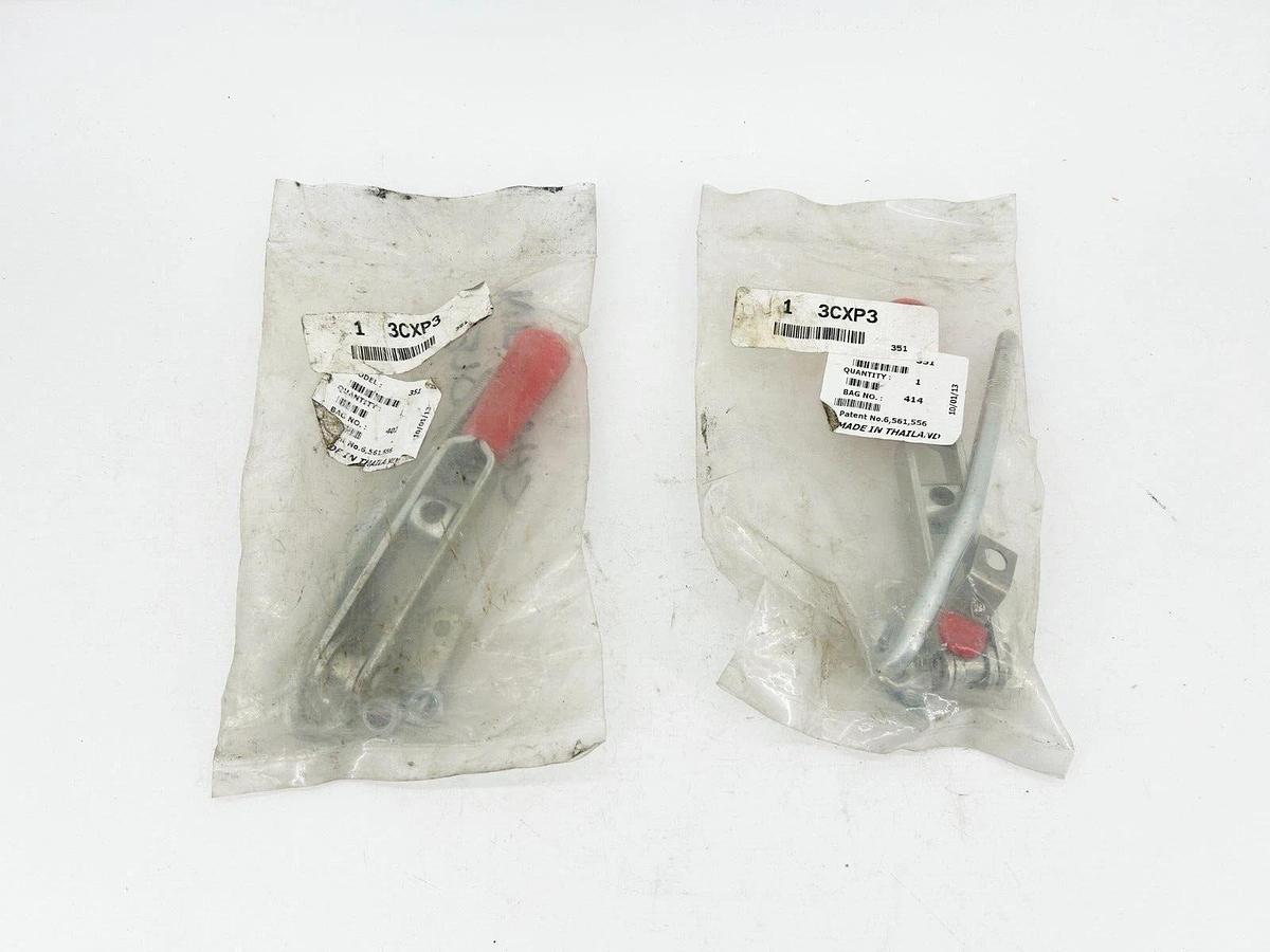 Lot of 2 New Destaco 3CXP3 Horizontal Latch Clamps 375 Lbs 1.83" J-Hook Arm