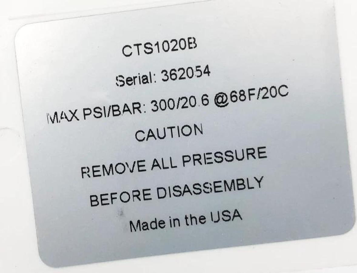 New Blacoh CTS1020B Pulsation Dampener 1/2" FNPT 300psi - No Box