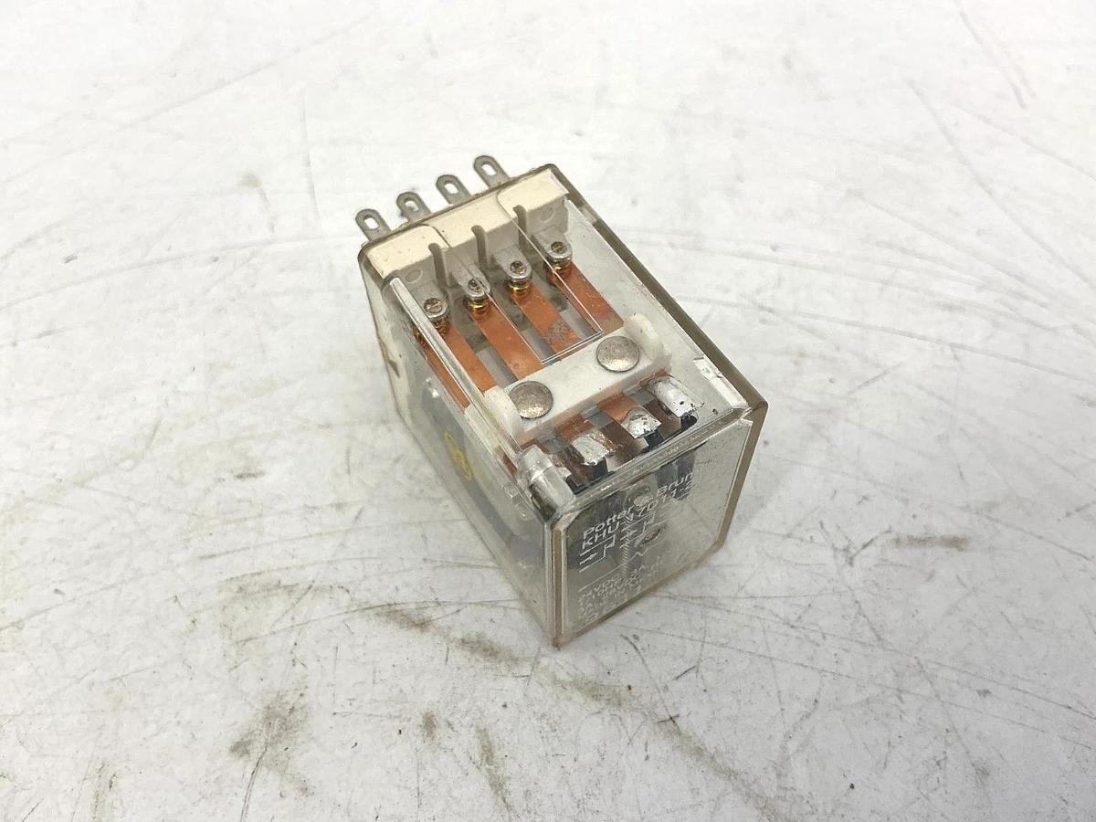 Lot of 2 New Potter & Brumfield KHU-17D11-24 Relay 4-Pole 14-Pin 3A 24VDC Coil