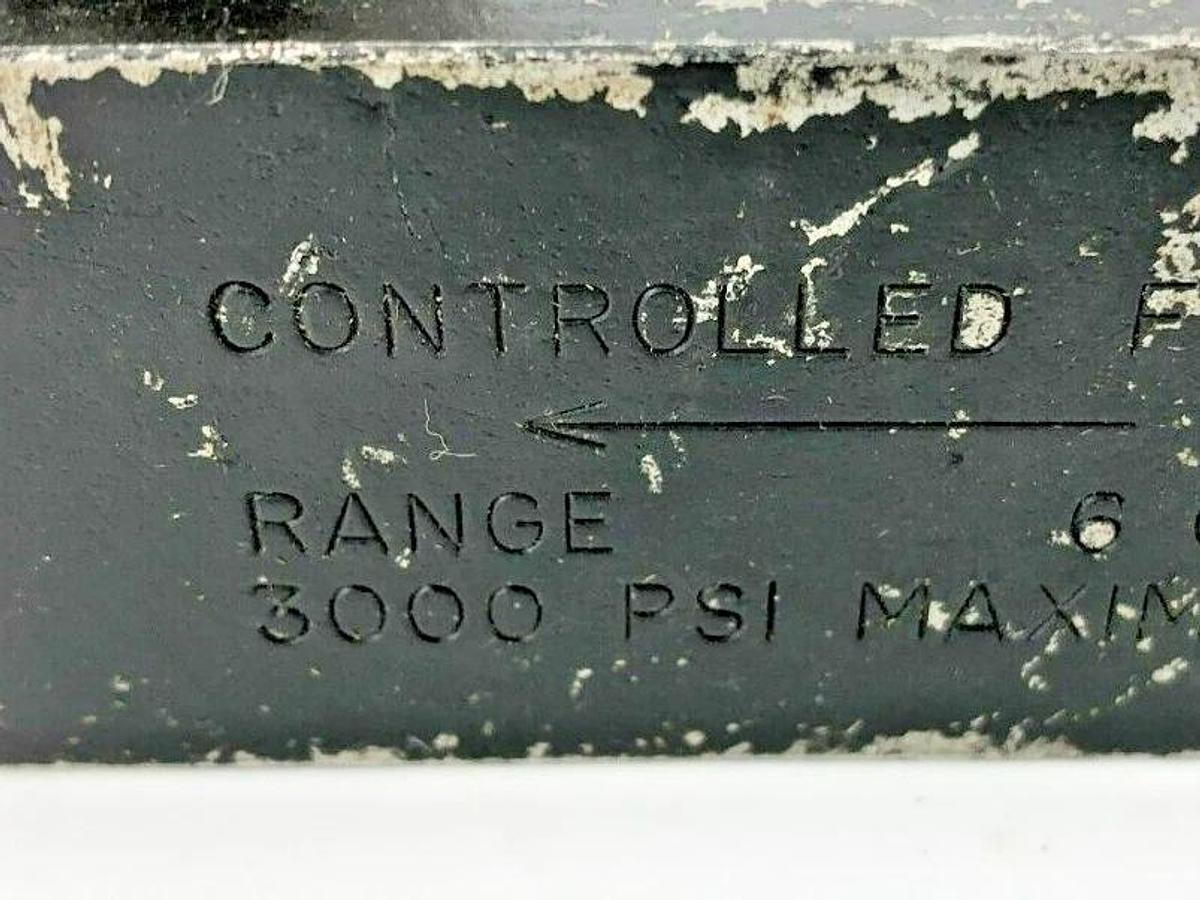 Used Parker PCCM600S Hydraulic Flow Control Valve 3000 PSI