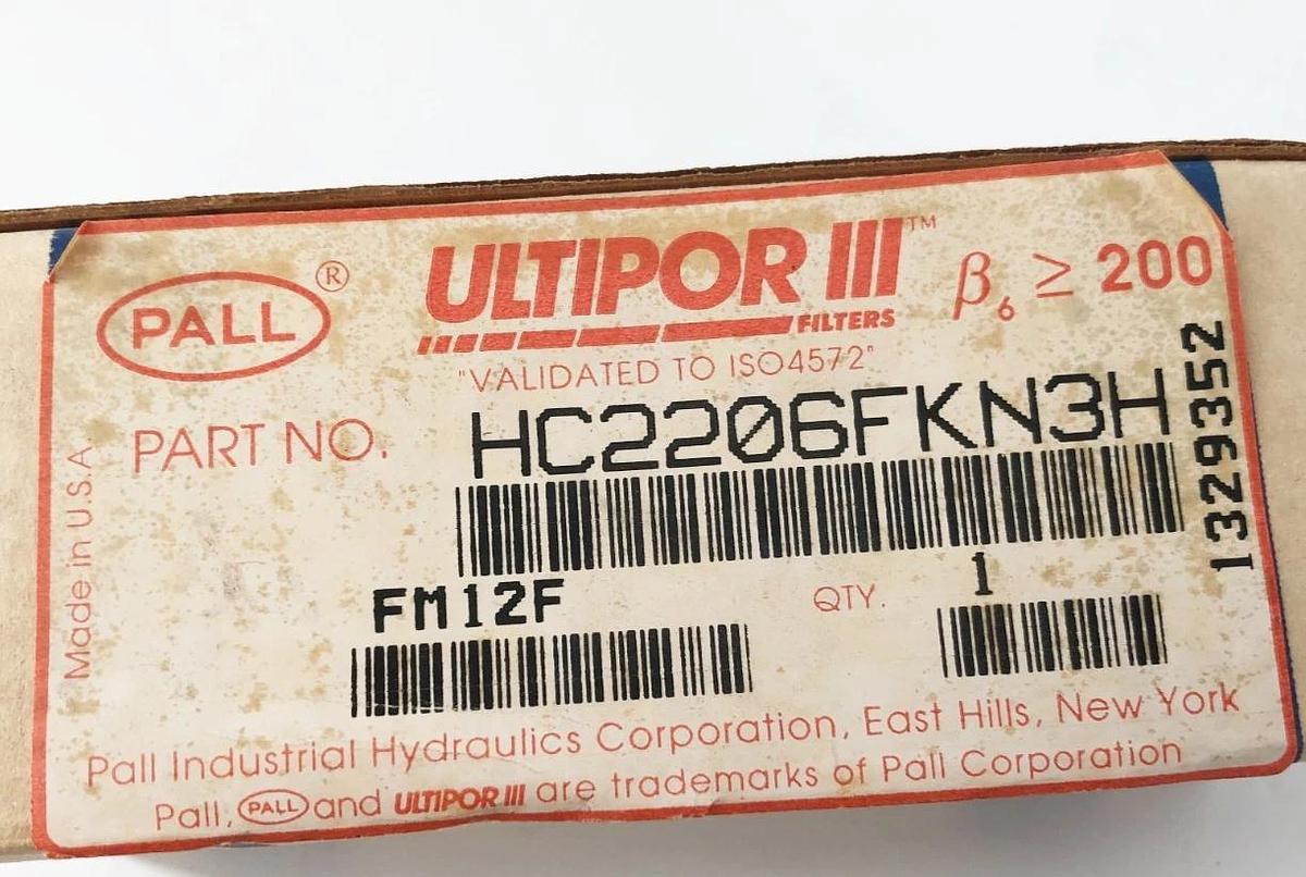 New Pall HC2206FKN3H Hydraulic Filter Cartridge