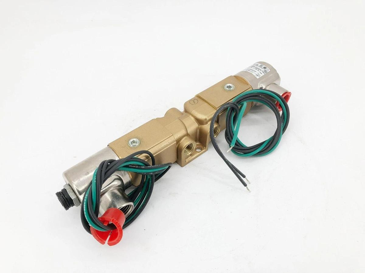 New Versa VGG-3321-C14-PC-A120 Air Valve 3-Way 2-Pos. Brass 120V 60Hz - No Box