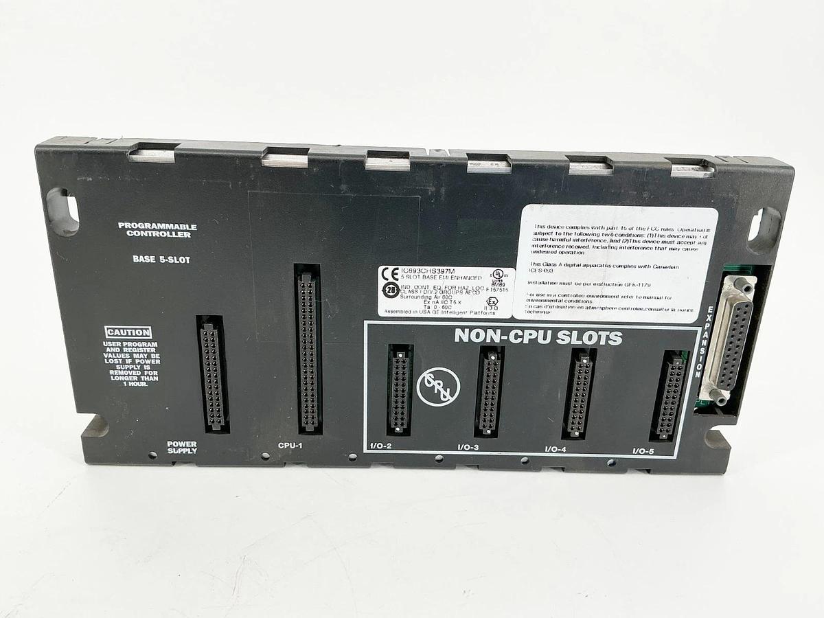 Used GE Fanuc IC693CHS397M 5 Slot Base EMI Enhanced