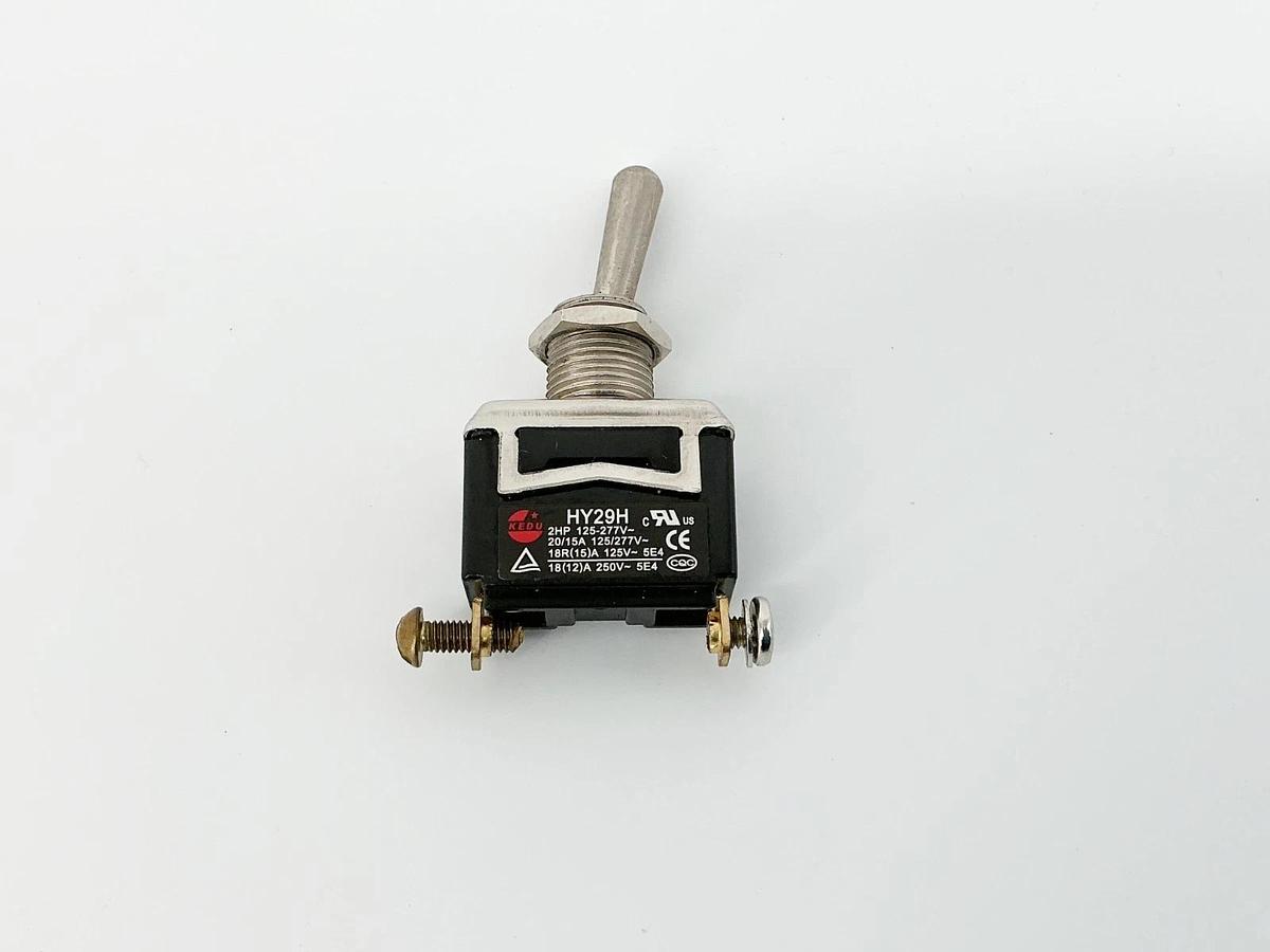 New Lot of 4 Kedu HY29H Toggle Switch 1P 2 Position 277V - No Box