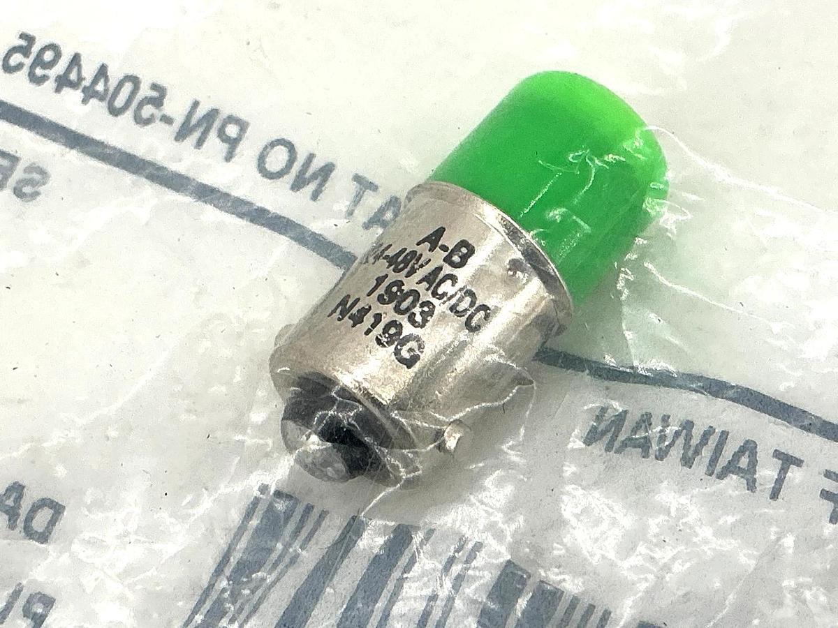 New Allen Bradley 800T-N419G Ser A Pilot Light Accessory LED Lamp Bulb 48V Green