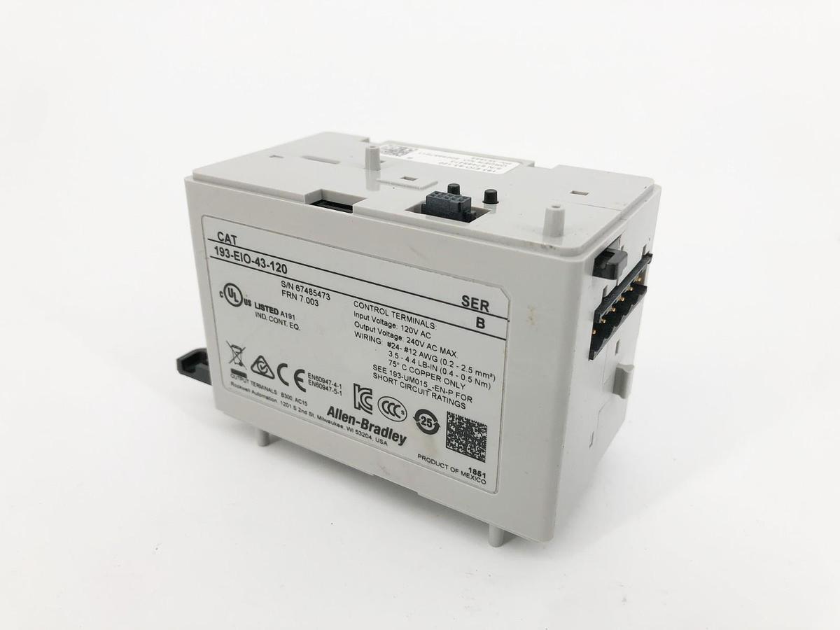 New Allen Bradley 193-EIO-43-120 Ser. B Overload Relay 120VAC - No Box