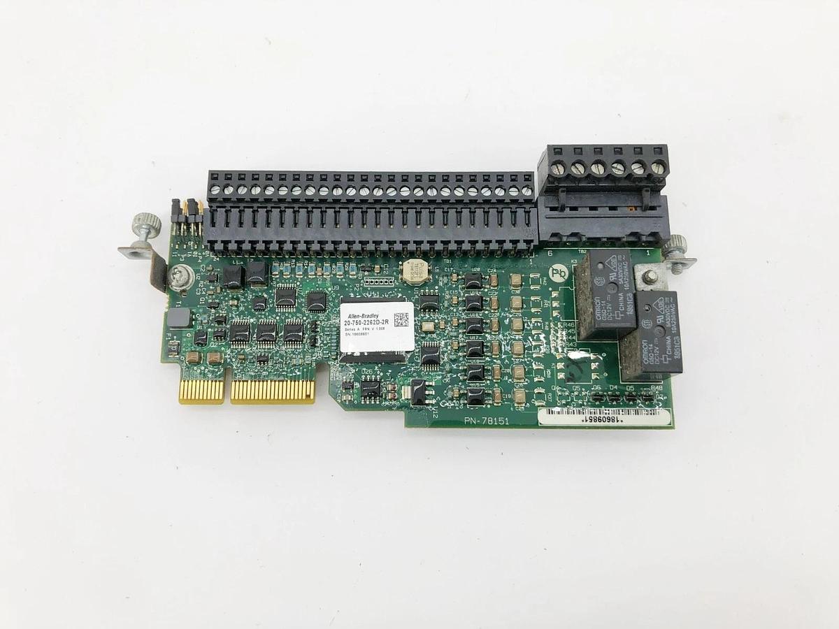 New AB Allen-Bradley 20-750-2262D-2R Ser. A I/O Module 115VAC DIO 2 Relay Out