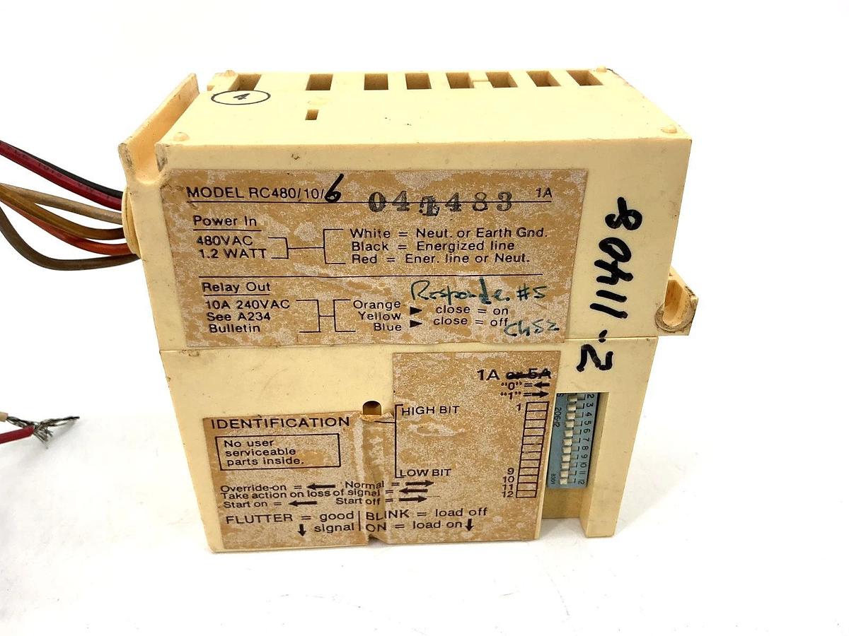 Used RC480/10/A Power Supply Programmable Relay 6Wire 1.2W 480VAC RC48010A RC480/10/6