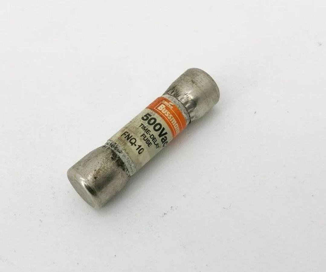 Lot of 5 New Bussmann FNQ-10 Time Delay Fuses 10 A 500VAC