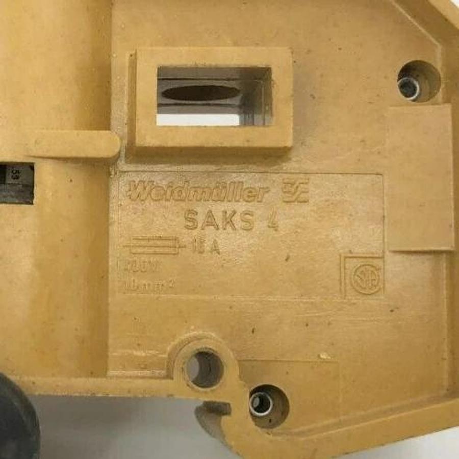 Used Lot of 9 Weidmuller SAKS4 Fuse Holders 16 A 400V