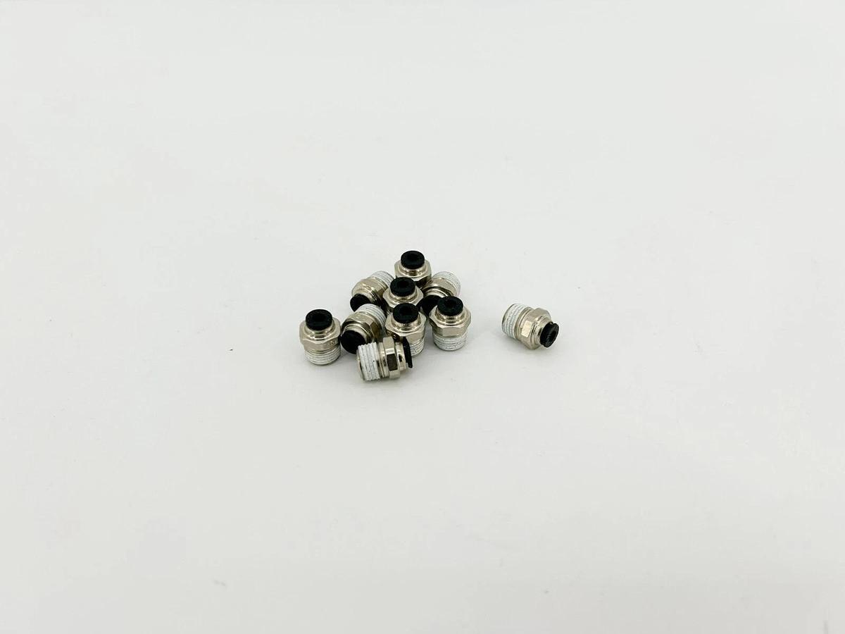 Lot of 10 New Lawson 86747 Male Connectors, 1/8" x 1/8", 290PSI