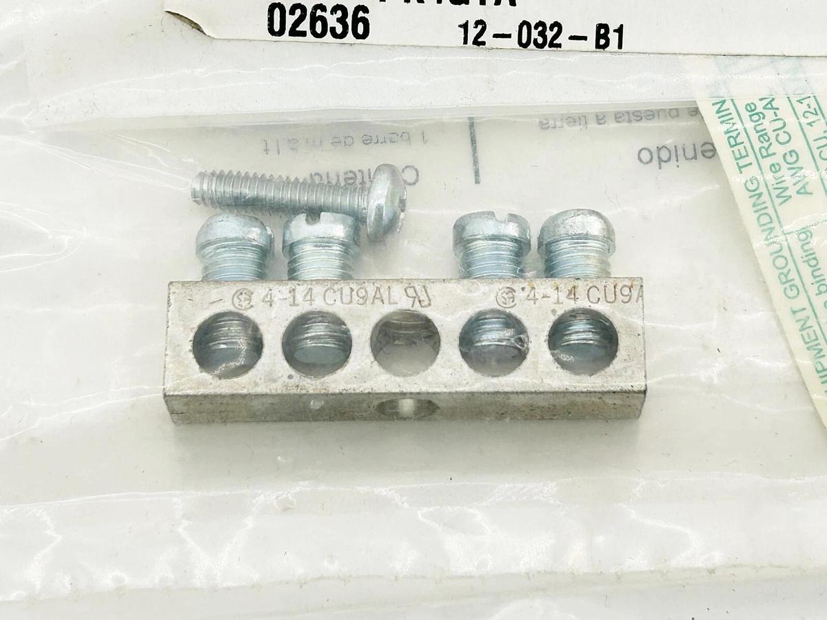 New Lot of 3 Square D PK4GTA Grounding Bar Kit 5B718